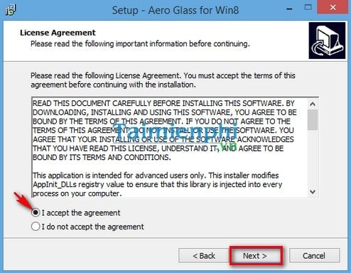 Bật tính năng Aero trên Windows 8 bằng Aero Glass