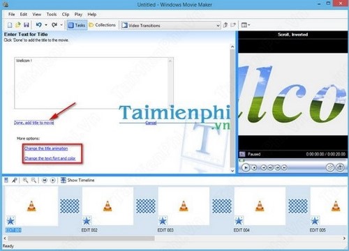 Biên tập, chỉnh sửa Video với Windows Movie Maker