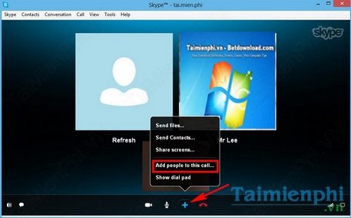 Hướng dẫn cách gọi nhóm Skype trên máy tính
