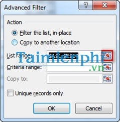 Cách sử dụng Advanced Filter trong Excel 6