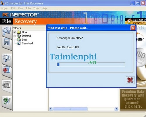 PC Inspector File Recovery - Khôi phục, lấy lại dữ liệu bị mất
