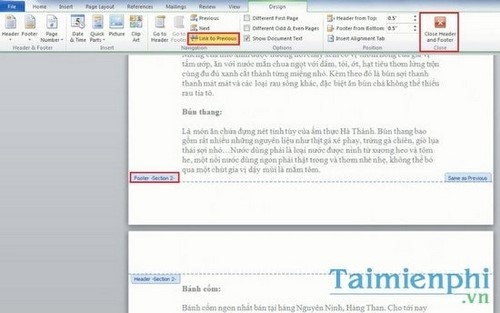 Cách tạo Header và Footer đẹp trong Word 2010