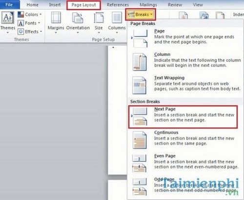 turn off header and footer in word