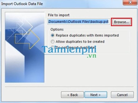 Hướng dẫn lưu và Backup Mail trong Outlook 2013