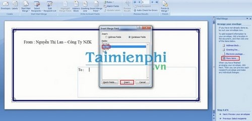 Cách tạo bìa thư trong văn bản Word 2007, Office 2007