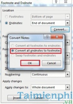 Word 2013 - Tạo Footnote, Endnote, chú thích ở cuối trang hoặc cuối tài liệu