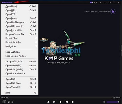 Xem Video HD trên máy tính với KMPlayer