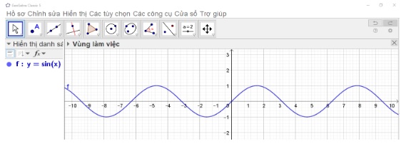 giai toan lop 11 trang 146 147 sach chan troi sang tao tap 1 tim hieu ham so luong giac bang phan mem geogebra 4