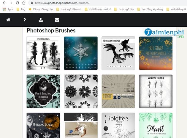 Top trang web cung cấp Brush Photoshop đẹp, miễn phí