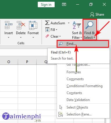huong dan cach tim kiem trong excel 3