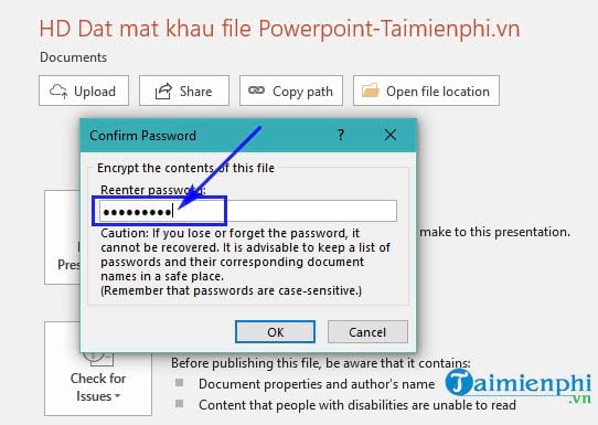 Nhấn vào ảnh để phóng to cach dat mat khau file powerpoint 4