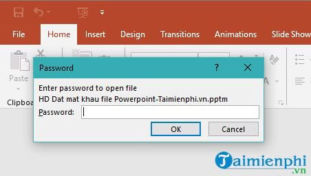 Cách đặt mật khẩu file Powerpoint