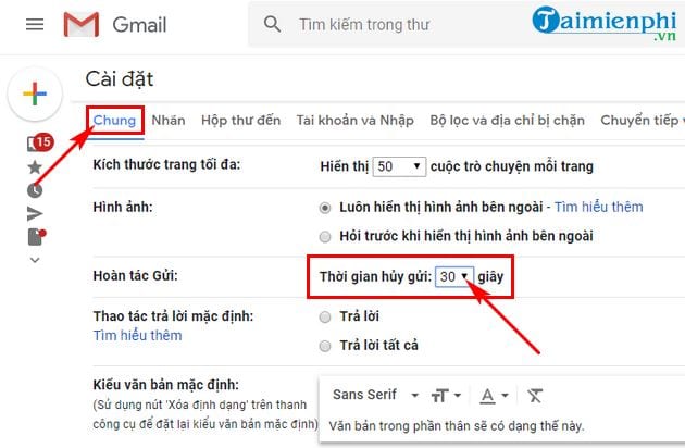 Cách hủy thư đã gửi trong Gmail