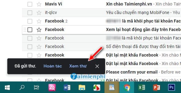 Cách hủy thư đã gửi trong Gmail