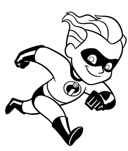 the incredibles coloring page in pdf