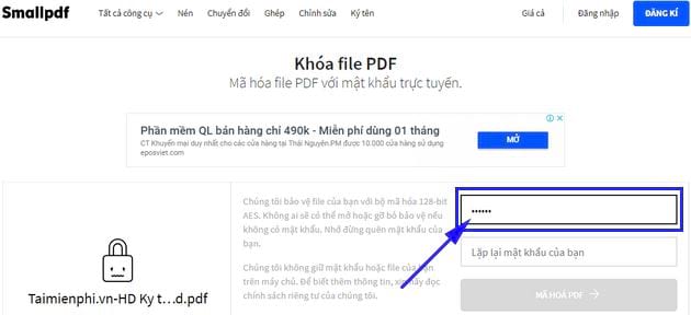 huong dan them mat khau pdf truc tuyen 5