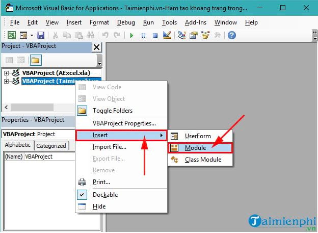 Hàm tạo khoảng trắng trong Excel 11 tao khoang trang