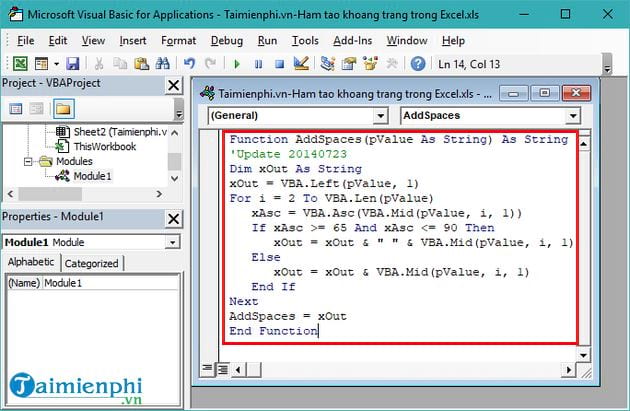 Hàm tạo khoảng trắng trong Excel 12 ham tao khoang trang trong excel 5