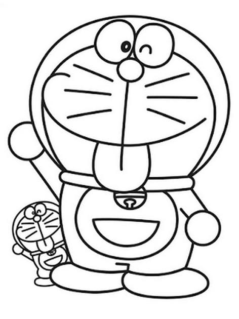 Tranh tô màu Doraemon 11