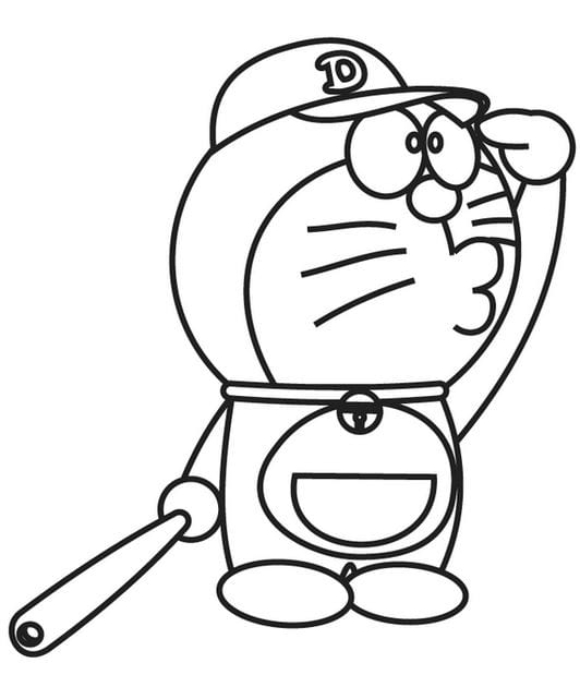 Tranh tô màu Doraemon 19