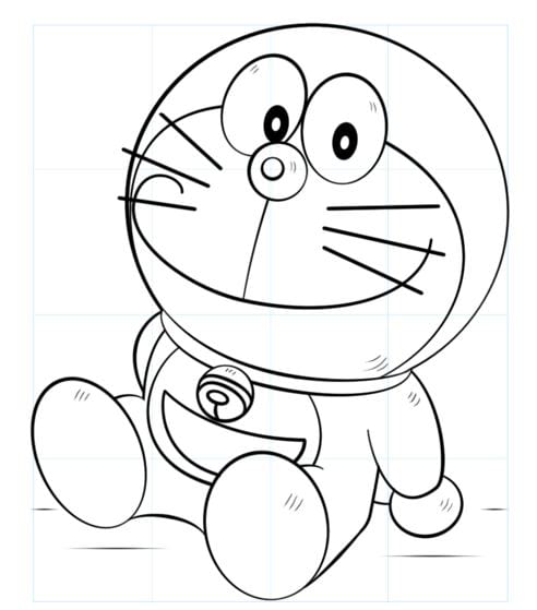 Tranh tô màu Doraemon 2