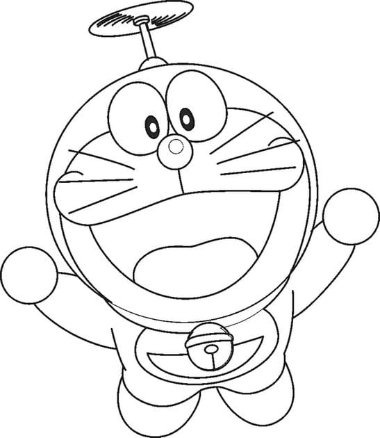 Tranh tô màu Doraemon 20