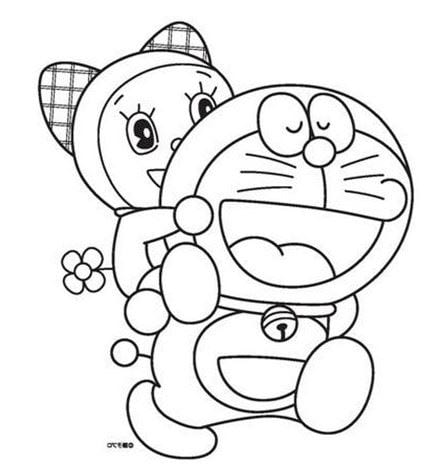 Tranh tô màu Doraemon 8
