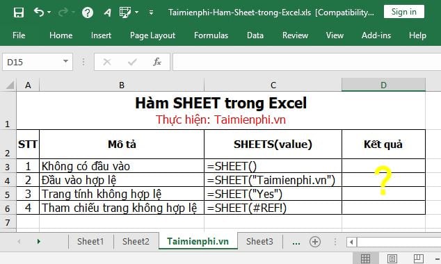 ham sheet excel