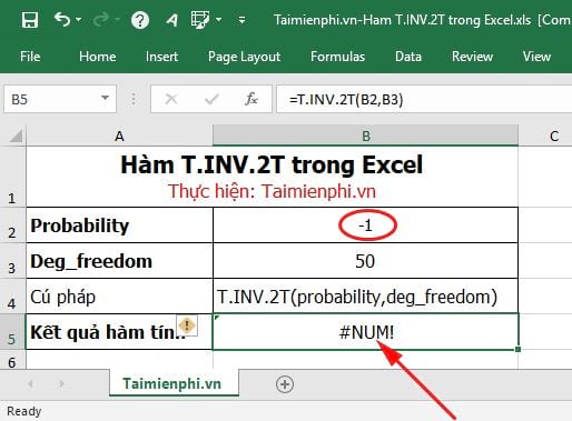 Hàm T.INV.2T trong Excel