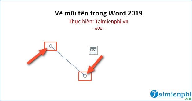 Cách vẽ mũi tên trong Word 2019