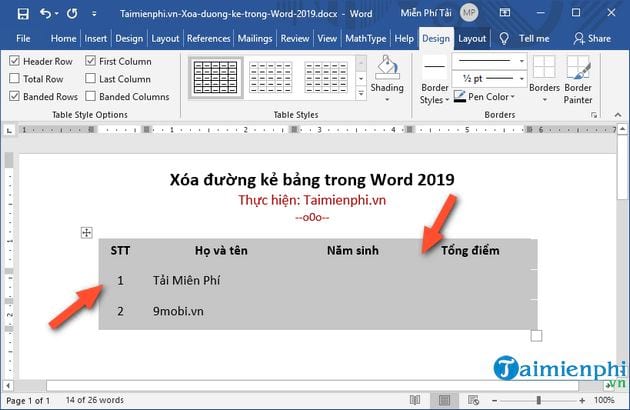 cach xoa duong ke bang trong word 2019 9