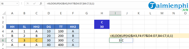 vi du ham XLOOKUP 