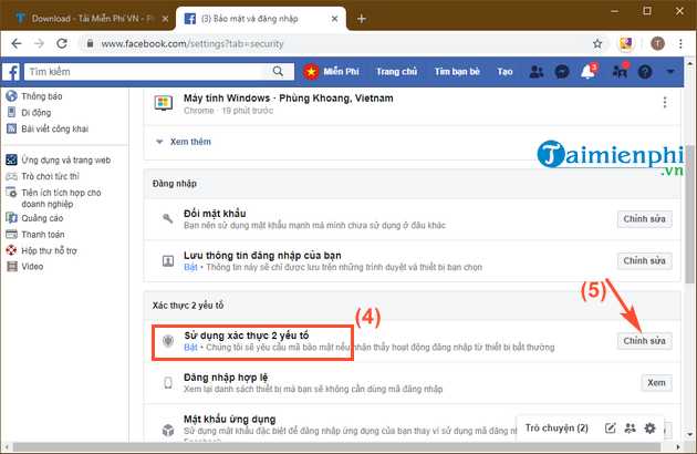 Gỡ bảo mật trên Facebook, bỏ bảo mật 2 lớp Facebook trên máy tính