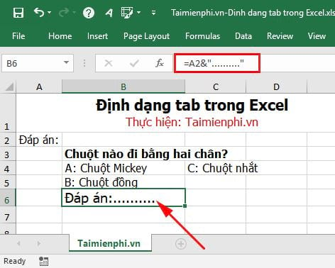 cach dinh dang tab trong excel 5