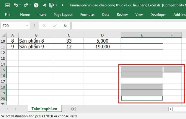 huong dan sao chep cong thuc va du lieu giua cac bang excel 5