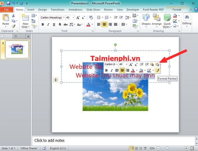 cach chen hinh anh nam duoi chu tren powerpoint 6