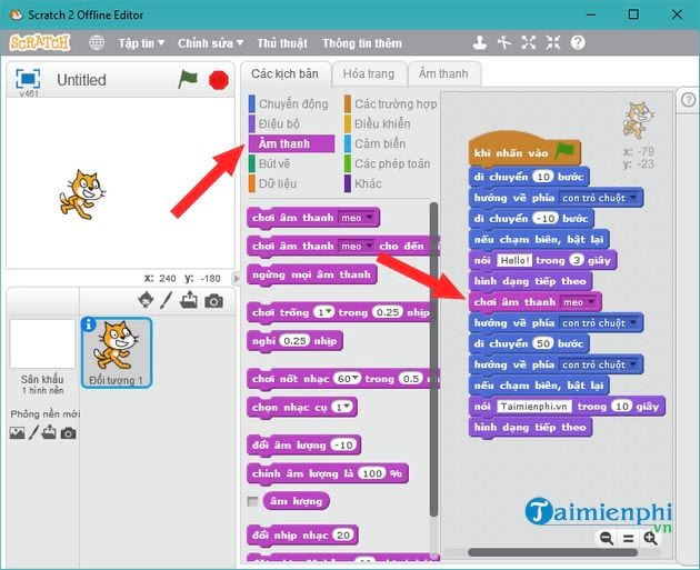 Cách sử dụng phần mềm Scratch, ngôn ngữ lập trình cho trẻ em
