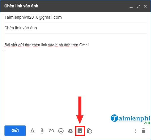 how to insert link in gmail 3