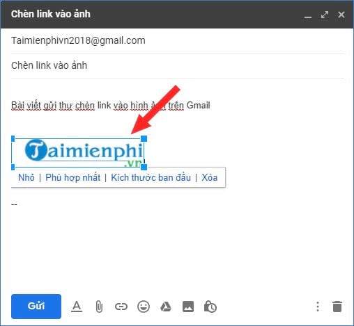 How to insert a link in gmail 7