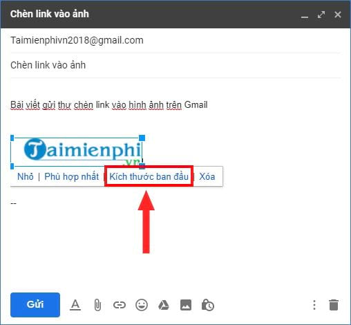 how to insert link in gmail 8