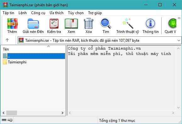 Cách tạo chữ ký file WinRAR trên PC