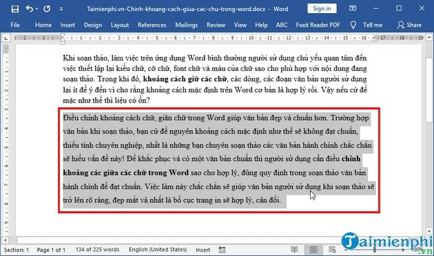 chinh khoang cach giua cac chu trong word chuan nhu the nao 12
