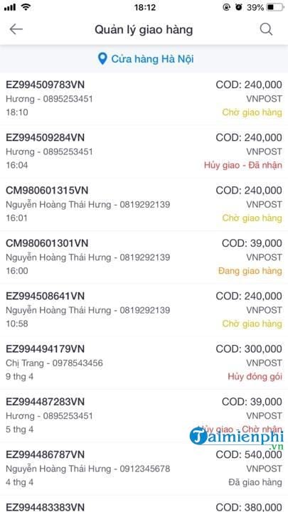 ung dung quan ly ban hang online mien phi