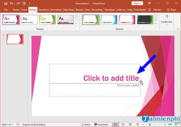 Cách thay đổi theme trong PowerPoint