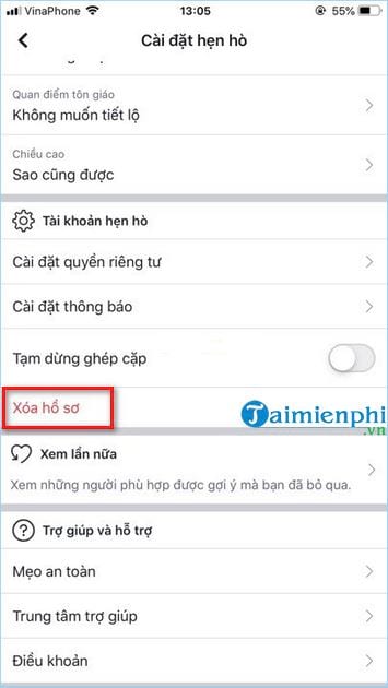 Cách xoá tài khoản hẹn hò trên Facebook