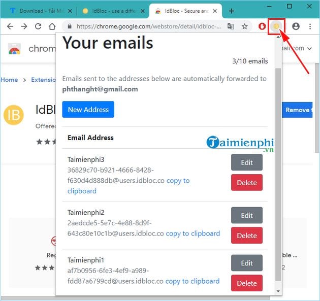 Hướng dẫn tạo email ảo trên IdBloc