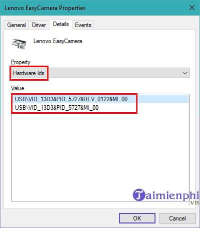 huong dan tim driver windows 10 bang id seri phan cung 5