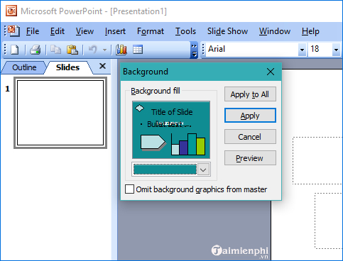 Cách chèn hình nền Slide template vào Powerpoint 20032016