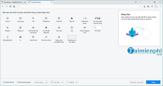 Cách tùy biến giao diện Firefox