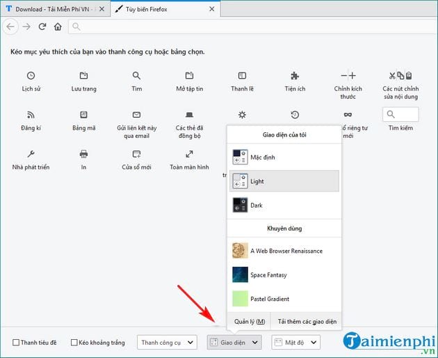 Cách tùy biến giao diện Firefox